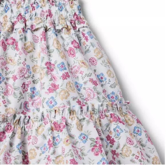 Janie and Jack Ditsy Floral Tiered Smocked Skirt NWT - Picture 2 of 3